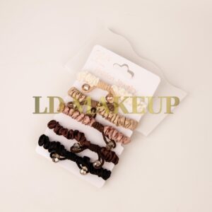 Set de coleros x5 con doble piedrita City Girl B-4110-16