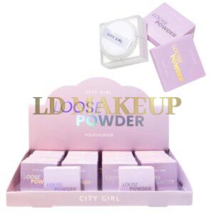 Mini polvo traslucido volatil cuadrado City Girl RL-12178