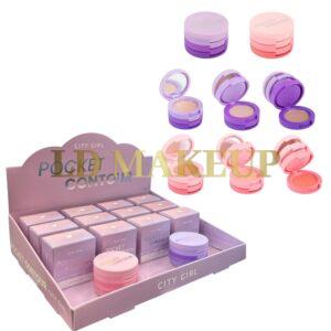 Mini kit contorno/rubor City Girl RL-12180 (DOS DE CADA)