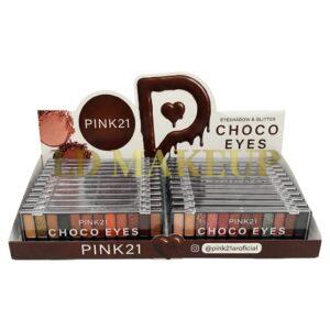 SOMBRAS  CHOCO EYES CON GLITTER PINK 21 CS6407