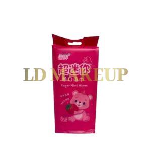 TOALLITAS DESMAQUILLANTES OSITO FRUTILLA FUCSIA ZMA-M851I
