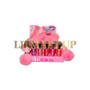 LIP GLOSS LLAVERO MOÑO+POMPON AOZY KISS PKY-AL114