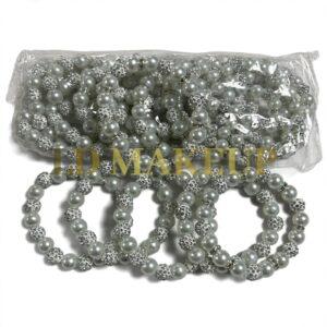 PULSERA PERLAS CON BRILLITOS TEI 959-3